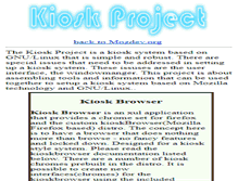Tablet Screenshot of kiosk.mozdev.org
