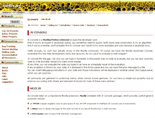 Tablet Screenshot of jsconsole.mozdev.org