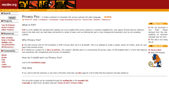 Desktop Screenshot of privacyfox.mozdev.org