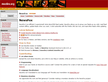 Tablet Screenshot of newsfox.mozdev.org