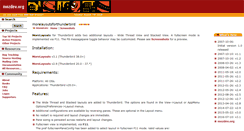Desktop Screenshot of morelayoutsforthunderbird.mozdev.org