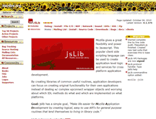 Tablet Screenshot of jslib.mozdev.org