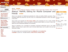Tablet Screenshot of abacus.mozdev.org