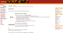 Desktop Screenshot of handcoder.mozdev.org