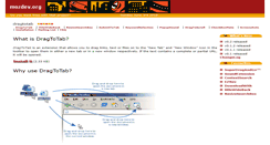 Desktop Screenshot of dragtotab.mozdev.org