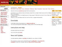 Tablet Screenshot of gcontactsync.mozdev.org