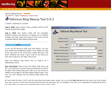 Tablet Screenshot of deliciousblogrescue.mozdev.org