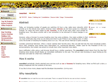 Tablet Screenshot of newsalert.mozdev.org