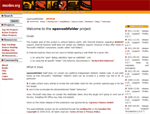 Tablet Screenshot of openwebfolder.mozdev.org