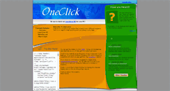 Desktop Screenshot of oneclick.mozdev.org