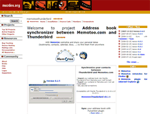 Tablet Screenshot of memotoothunderbird.mozdev.org