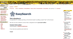 Desktop Screenshot of easysearch.mozdev.org