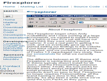 Tablet Screenshot of firexplorer.mozdev.org