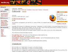 Tablet Screenshot of cobrowse.mozdev.org