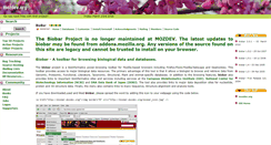 Desktop Screenshot of biobar.mozdev.org