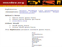 Tablet Screenshot of lightsms.mozdev.org