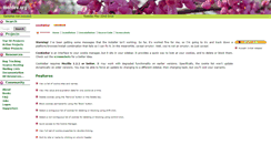 Desktop Screenshot of cookiebar.mozdev.org