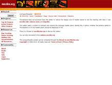Tablet Screenshot of compactheader.mozdev.org