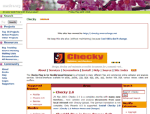 Tablet Screenshot of checky.mozdev.org