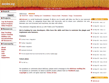 Tablet Screenshot of delicious.mozdev.org